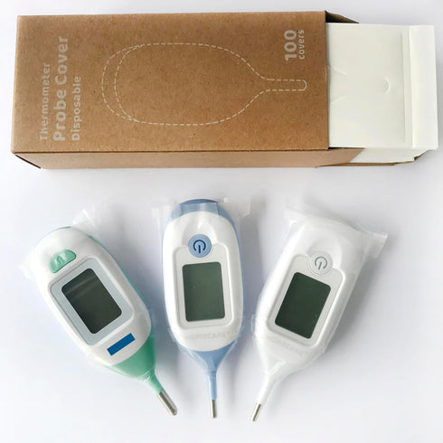 Disposable Cover for Rectal Thermometers - Special for Large Display & Short Probe Baby/Pet Rectal Thermometers (Covers -100 pcs)...