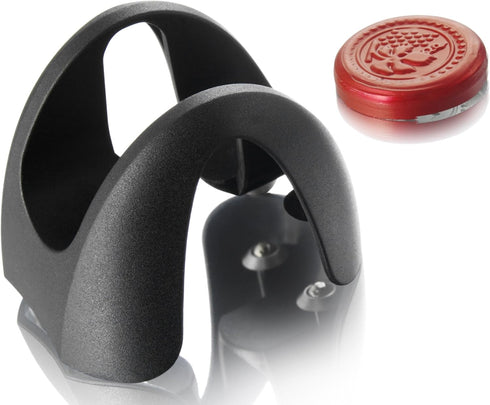 Vacu Vin Foil Cutter - Black - Wine Foil Cutter for Bottles & Foil Remover - 4 Stainless Steel Cutting Wheels - Ergonomic, Compact & Lightweight D...