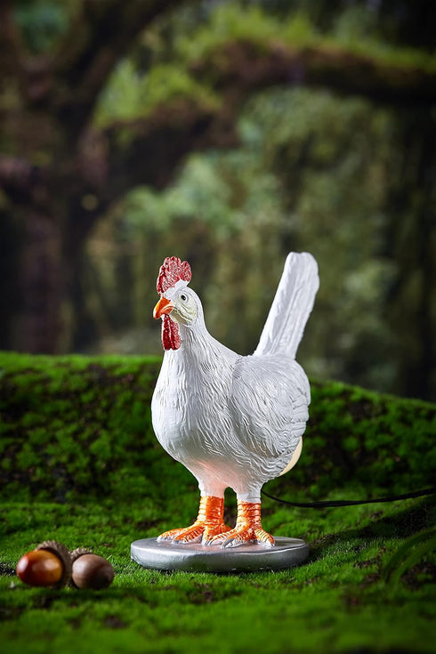 3D Chicken Egg Lamp,Lifelike Resin Chicken Egg Night Light,Easter Eggs Lamp,Egg Laying Chicken LED Table Lamps with USB,Warm Light Bedside Lamp,Th...