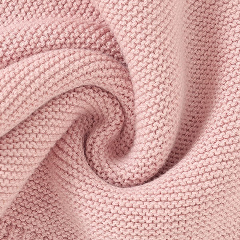 Baby Lovely Cotton Security Blanket Bunny Comforter Blanket Soft Knit Babies Lovies Toys for Newborn Boys Girls Gifts, Pink...