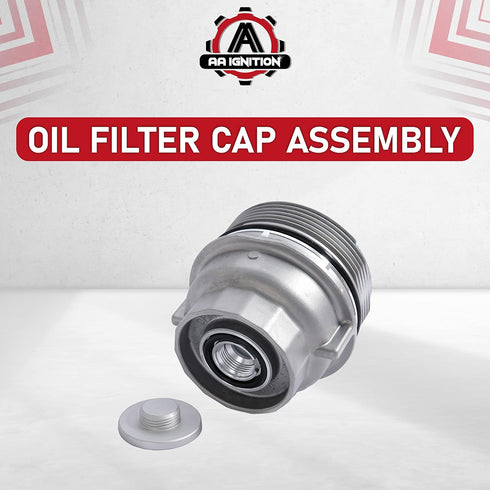 Engine Oil Filter Cap Assembly - Replaces 15620-31060, 917-016, 15643-31050, 1564331050 - Compatible with Toyota, Lexus, Scion Vehicles - 2005-202...