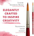 Princeton Velvetouch Paintbrush, Size 8, Scarlet...