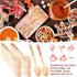 100 Pack Christmas Disposable Wooden Spoons Merry Christmas Pattern Spoons Candy Cane Merry Christmas Wooden Tasting Spoons for Cake Hot Chocolate...