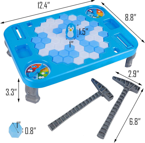 DR.DUDU Ice Breaker Game Save Penguin On Ice Block Family Funny Game Penguin Trap Activate Game Children's Day Gifts...