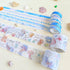 Ocean Washi Tape Set 2+5 Roll, Beach Themed Silver Foil Aesthetic Stickers Scrapbook Tape, Blue Washi Tape for journaling, Junk Journal Supplies, ...