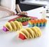 Taco Holder Stand Set of 6, Colorful Taco Holder Plate, Wave Shape Taco Tray, Taco Shell Holder Stand for Party, Hold 4 Tacos Each, Very Hard and ...