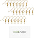 Eco-Fused 18mm Earring Hooks - 200 pcs - Coil and Ball Style Nickel-Free Ear Wires - Gold - Hypo-Allergenic Plated Steel - Great for Jewelry Makin...