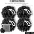 Loofah Sponge XXL-100g 4 Pack, Bath Sponge Soft Mesh Shower Puff Loofah for Men, Exfoliating Body Scrubber for Women, Shower Accessories (Black)...