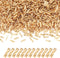 Pandahall 50g/Box Twist Bugles Glass Beads 6x1.8mm Silver Lined Tube Loose Glass Seed Spacer Bead for Jewelry Making (Goldenrod)...