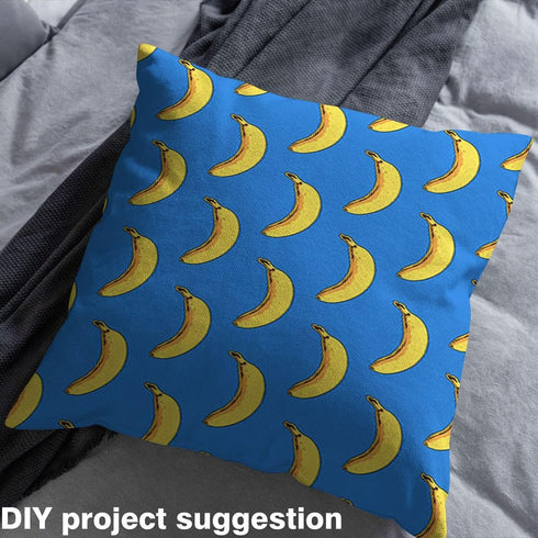 Banana Fabric by The Yard, Tropical Fruit Upholstery Fabric, Cartoon Food Exotic Style Palm Summer Decor Fabric, Waterproof Outdoor Fabric, DIY Ar...