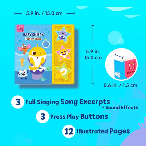 Pinkfong Baby Shark Potty Time Sound Book: Interactive Potty Training Storybook?Baby Learning Toys l Interactive Electronic Educational Learning f...