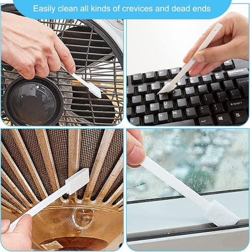 Disposable Crevice Cleaning Brushes, Disposable Toilet Bowl Brushes Crevice Hole Brushes Detail Cleaning Brushes for Toilet Corner, Window Groove,...