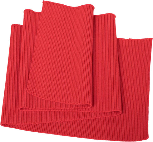 Ribbing Knit Fabric,Waistbands Cuffs Ribbed Trim Material,for Jacket Coat Sewing (Red, 36x6in)...