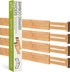 Homemaid Living Bamboo Drawer Organizer Adjustable and Expandable - Ideal Drawer Dividers for Kitchen, Dresser, Bedroom and Bathroom - Expandable ...
