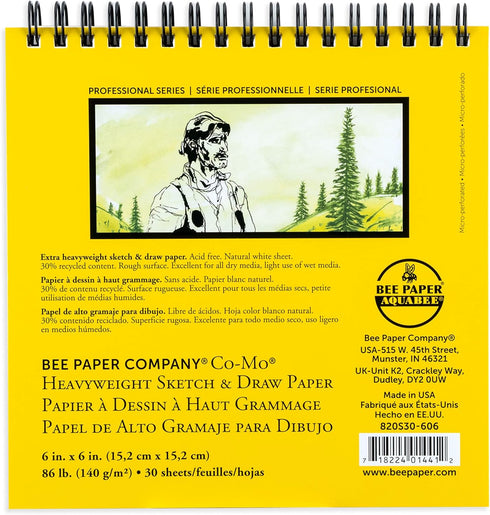 Bee Paper Co-Mo Sketch Pad, 6-Inch by 6-Inch...