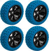 75mm/2.95'' Rubber Tires & Plastic Wheel Rims 12mm Hex Hub Compatible with Traxxas 4tec 2.0 HSP Tamiya HPI Kyosho 1/10 On-Road Touring Car, WLtoys...
