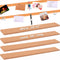 4 Pack Small Bulletin Strip Cork Strip Cork Board Tiles Bulletin Bar Strips for Walls, Adhesive Pin Board for Classroom Memo Office Home Kitchen S...