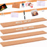 4 Pack Small Bulletin Strip Cork Strip Cork Board Tiles Bulletin Bar Strips for Walls, Adhesive Pin Board for Classroom Memo Office Home Kitchen S...