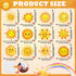 gisgfim 60 Pcs Sunshine Decorations Sun Cutouts 12 Designs Summer Bulletin Board Decoration Happy Sun Bulletin Board Cutouts Decor for Spring Suns...