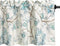VOGOL Blue Spring Flower Window Valance, Country Style Faux Linen Rod Pocket Decorative Window Topper for Kitchen Living Dining Room, 52 x 18 Inch...
