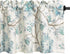 VOGOL Blue Spring Flower Window Valance, Country Style Faux Linen Rod Pocket Decorative Window Topper for Kitchen Living Dining Room, 52 x 18 Inch...