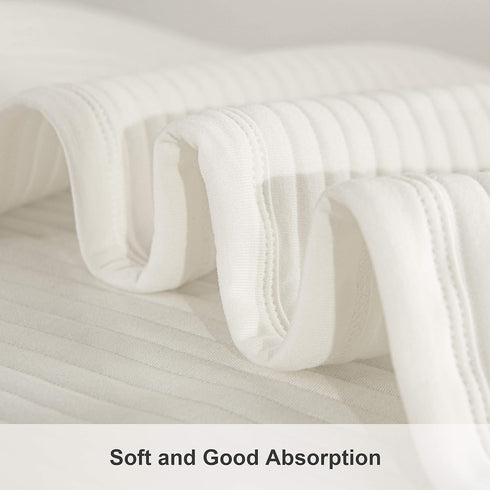 NTBAY Jersey Cotton Quilted Toddler Blanket, Breathable and Warm for Boys and Girls Baby Blanket, 30x40 Inches, White Stripe...