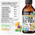 BIO KRAUTER Liver Detox Liquid - Liver Cleanse Detox Liquid Drops - Milk Thistle, Chanca Piedra, Turmeric, Dandelion, Artichoke - Vegan Drops 4 Fl...
