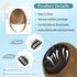 Bangs Hair Clip in Bangs,100% Real Human Hair Extensions French Bangs Clip on Curtain Flat Bangs Fringe with Temples Hairpieces for Women Light Br...
