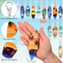 Bucherry 36 Pcs Beach Favors Keychain Gifts Set Wooden Bulk Surfboard Slippers Sea Turtle Coconut Tree Bible Keychains for Beach Hawaiian Florida ...