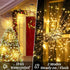 2 PCS Solar Lights Outdoor Solar Firework Lights, 240 LED Solar Powered Hanging Lights Outdoor Waterproof Hanging Fairy Garden Lights Landscape Li...