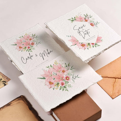 Watercolor Paper, 140lb(300gsm), 6x4 Inches, 25 Sheets, Handmade Deckle Edge Paper, Textured, Mixed Media, Cold Press Pad for Calligraphy, Sketchi...