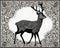 Posterizer 1 pcs- Minimalistic poster of a deer-Art for Animal Lovers- Gift for Men Women Entrepreneur Teens-decor for Bedroom, Office, Living Roo...