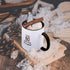 3dRose 80 Is Like Turning 27 In Celsius-Humorous 80th Birthday Gift Two Tone Mug, 11 oz, Black...