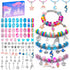 LUDUKOO Bracelet Making Kit for Girls, 134 Pcs Charm Bracelet Making Kit with Beads Bracelet Necklace Making Kit Grafts for Girls Ages 6-8 Birthda...