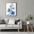 Posterizer 1 pcs-baby blue pretty flowers for chic decor-Floral & Botanical Art-Abstract & Modern Art-Decor for Home & Office- UNFRAMED Wall Art...