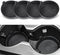 SINGARO Car Cup Holder, 4-Pack Silicone Car Coasters, Universal Non-Slip Recessed Car Interior Accessories (Flower Black)...