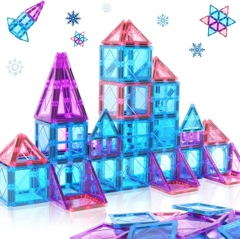 Magnetic Tiles Building Blocks Toddler Boys Girls Toys Age 4-5 5-6 4-6 6-7 6-8 8-10 STEM Educational Birthday Magnets Toys for 3 4 5 6 7 8 Years O...