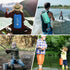 Waterproof Dry Bag Floating Roll Top Dry Backpacks for Kayaking, Rafting, Boating, SUP, Fishing with IPX8 Waterproof Phone Case, Black, 10L...