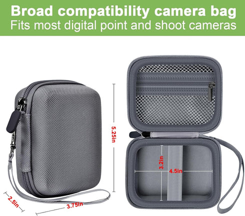 Digital Camera Case Compatible with VAHOIALD FHD 1080P/ for CAMKORY Digital Point and Shoot/for KODAK PIXPRO FZ45-BK 16MP Vlogging/for IWEUKJLO/fo...