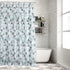LIVILAN Nordic Triangle PEVA Shower Curtain with 12 Hooks Waterproof 2 in 1 Shower Curtain Liners 71" x 71"...