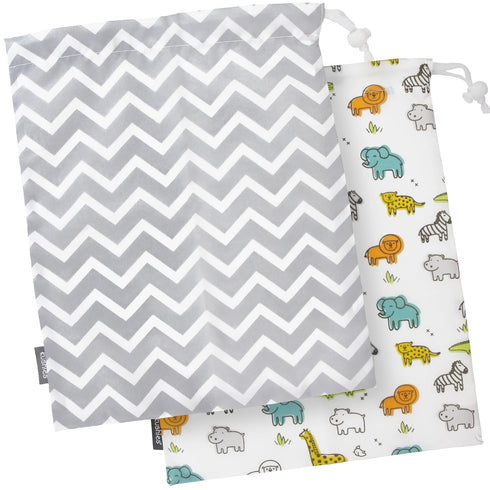 Kushies Baby 2 Piece On The Go Wet Bag, Large...