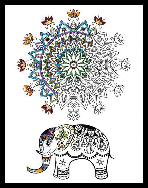 Design Works Crafts Elephant Mandala Zenbroidery Kit......