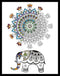 Design Works Crafts Elephant Mandala Zenbroidery Kit......