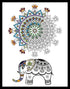 Design Works Crafts Elephant Mandala Zenbroidery Kit......