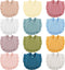 12 Piece Baby Muslin Bibs Bandana Drool Bibs for Boys and Girls Soft Adjustable Baby Bibs Cotton Teething and Drooling Bibs for Baby Toddler Infan...