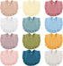 12 Piece Baby Muslin Bibs Bandana Drool Bibs for Boys and Girls Soft Adjustable Baby Bibs Cotton Teething and Drooling Bibs for Baby Toddler Infan...