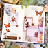 510PCS Plants Floral Scrapbook Stickers Kit Vintage Flowers Butterfly Mushroom Fall Maple Leaves Transparent Waterproof Stickers Set for Scrapbook...