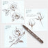 Bianyo Sepia Tone Drawing Pen Set, 12 Assorted Sizes Sketch Liner, Water-Resistant Archival and Pigment Ink Art Pens, Precision Drawing and Sketch...