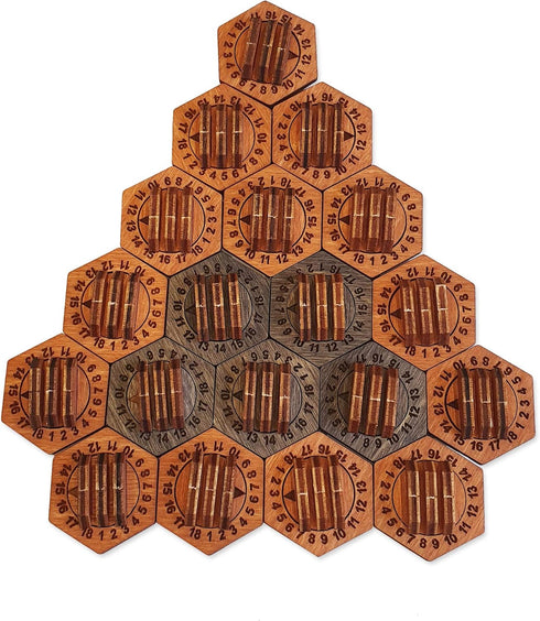 SMONEX Wooden Health Tracker 24 Pcs - Compatible with EU and US Gloomhaven Board Game and Frosthaven Board Game - Monster Stands Accessories...