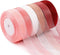 6 Rolls Sheer Chiffon Ribbon Organza Satin Ribbon Transparent Chiffon Ribbon for Wrapping Decorating Valentine's Day Wedding Birthday Bouquet Garl...